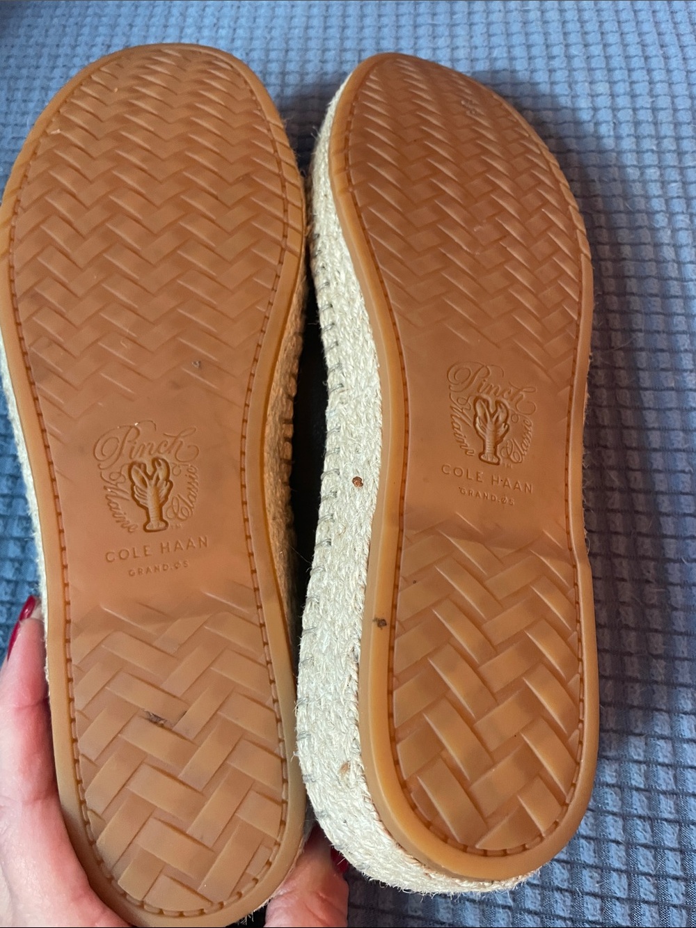Cole Haan Black Leather Slip-On Women's Ballet Flats - Picture 4 of 6